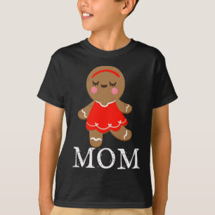 Gingerbread Mum Christmas Matching Pyjamas T-Shirt