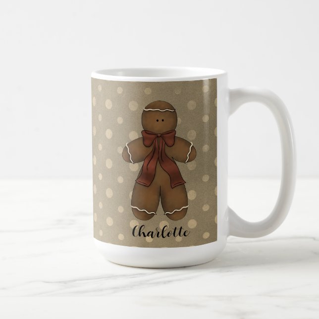Gingerbread Name Coffee Mug (Right)