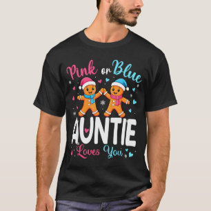 Gingerbread Nk Or Blue Auntie Loves You Christmas  T-Shirt