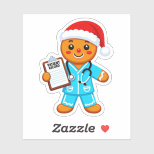 Gingerbread Nurse Christmas 2026 Holiday Healthcar