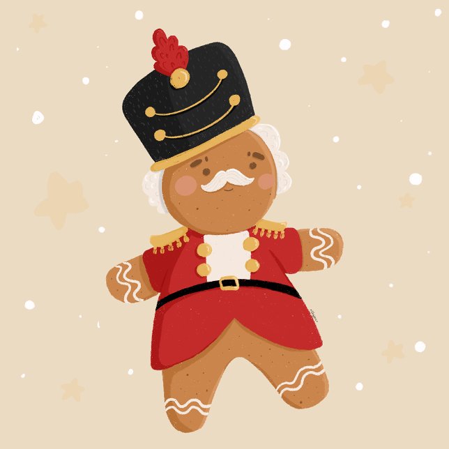 Gingerbread Nutcracker Christmas Card (Creator Uploaded)