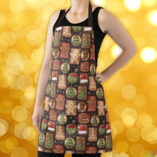 Gingerbread Ornaments Christmas Apron