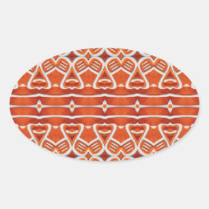 GINGERBREAD Oval Stickers