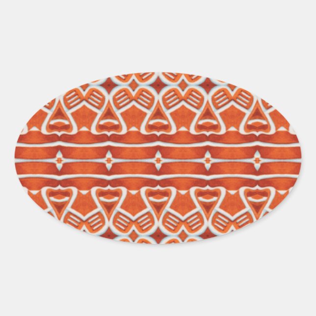 GINGERBREAD Oval Stickers (Front)