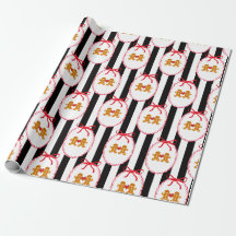 Gingerbread People Wrapping Paper