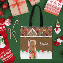 Gingerbread Personalised Tote Bag