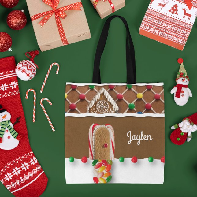 Gingerbread Personalised Tote Bag (Creator Uploaded)