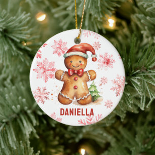 Gingerbread Personalised Tree Ornament