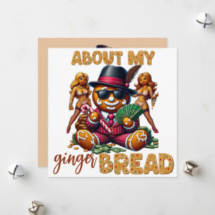 Gingerbread Pimp Funny Urban Christmas Card