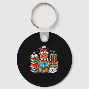 Gingerbread Reading Teacher Bookish Library Kids U Key Ring