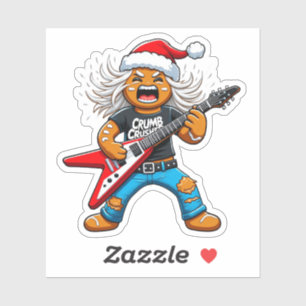 Gingerbread Rock Guitar Christmas 2026 Holiday  