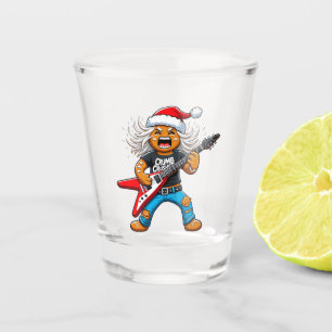 Gingerbread Rock Guitar Christmas 2026 Holiday Shot Glass
