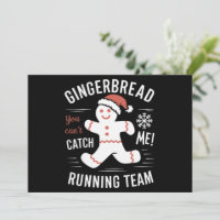 Gingerbread Running Team Christmas Humour