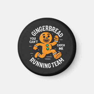 Gingerbread Running Team Magnet