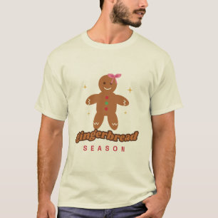 Gingerbread Season Cute Gingerbread Cookie T-Shirt