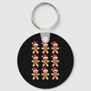 Gingerbread Shirt Funny Cute Christmas Gingerbread Key Ring