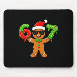 Gingerbread Six Seven 67 Meme 6 7 Funny Christmas Mouse Pad