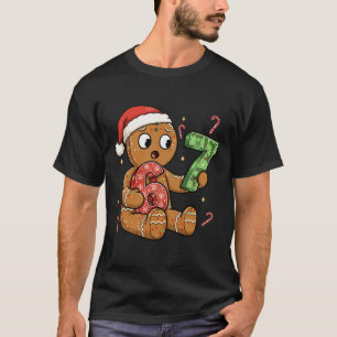 Gingerbread Six Seven 67 Meme 6 7 Funny Christmas T-Shirt