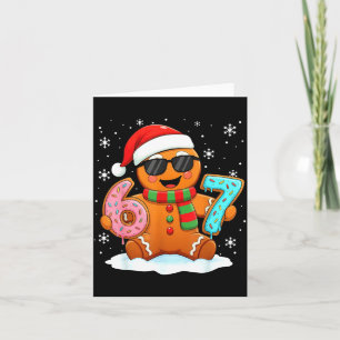 Gingerbread Six Seven Bruh Funny Christmas Meme Si Card