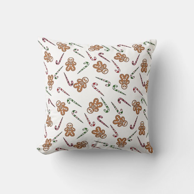 Gingerbread Skeleton Man Cushion (Front)