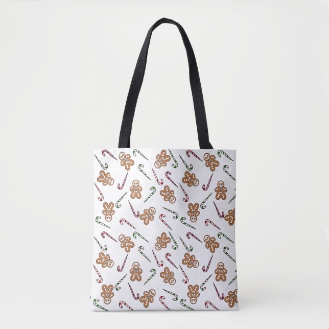 Gingerbread Skeleton Man Tote Bag (Front)