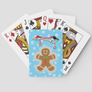 Gingerbread, Snowflakes and Birds Playing Cards