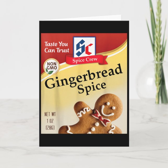 Gingerbread Spice Condiment Spice Costumes Group M Card (Front)