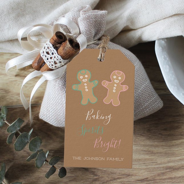 Gingerbread Spirits Bright Gift Tags (Creator Uploaded)
