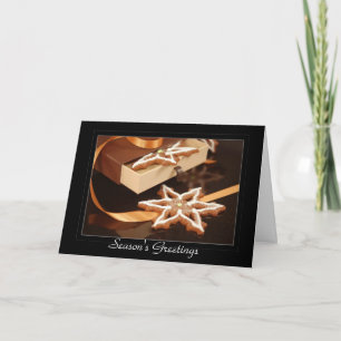 Gingerbread Star Cookie Holiday Card