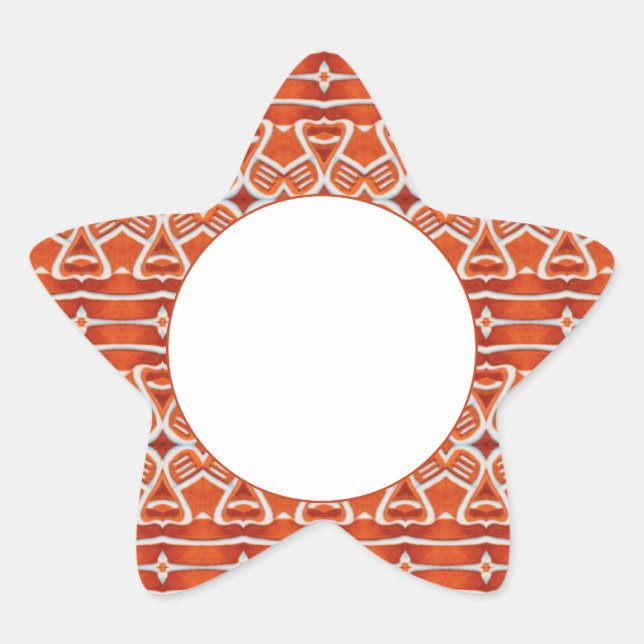 GINGERBREAD Star Matte Stickers (Front)