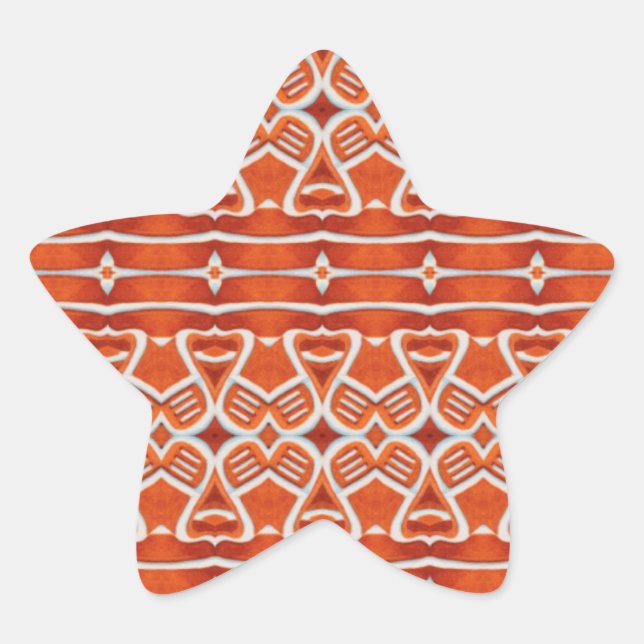 GINGERBREAD Star Stickers (Front)