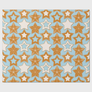 Gingerbread Stars (Holiday) Wrapping Paper