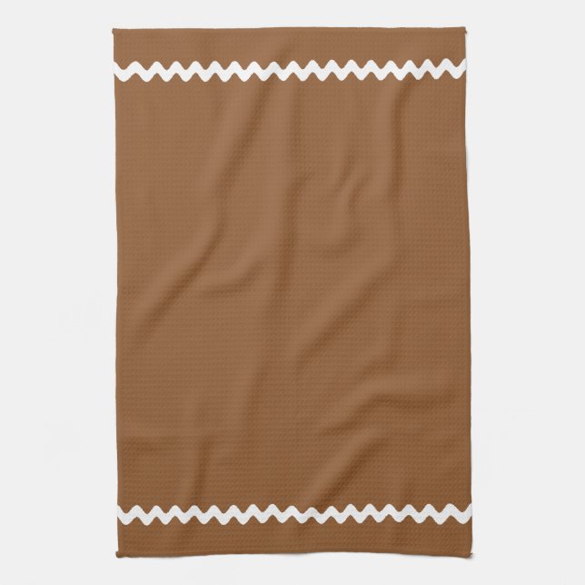 Gingerbread Style Tea Towel (Vertical)