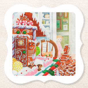 GINGERBREAD SURPRISE Bracket Paper Coasters