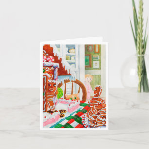 GINGERBREAD SURPRISE Christmas Note Card