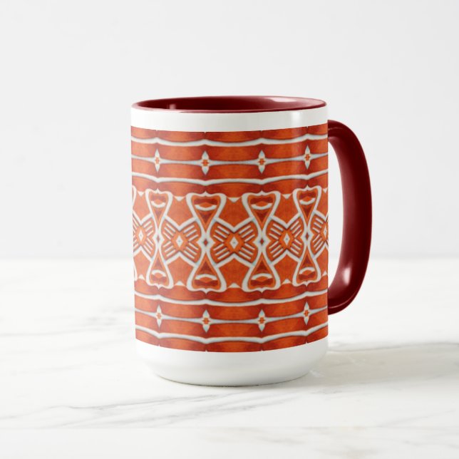 GINGERBREAD Tall Maroon Combo Mug (Front Right)