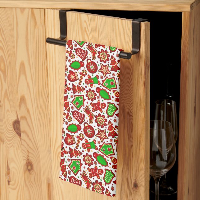 Gingerbread  tea towel (Thirds Fold)
