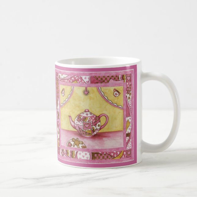 Gingerbread Teapot Cookie Christmas Coffee Mug (Right)
