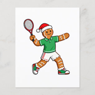Gingerbread Tennis Christmas 2026 Holiday Sports Flyer
