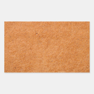 Gingerbread Texture For Background. Top View Rectangular Sticker