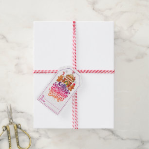 Gingerbread-themed Christmas gift tags