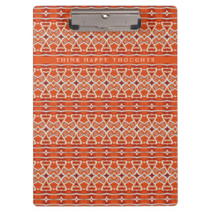 GINGERBREAD "THINK HAPPY THOUGHTS" Clipboard