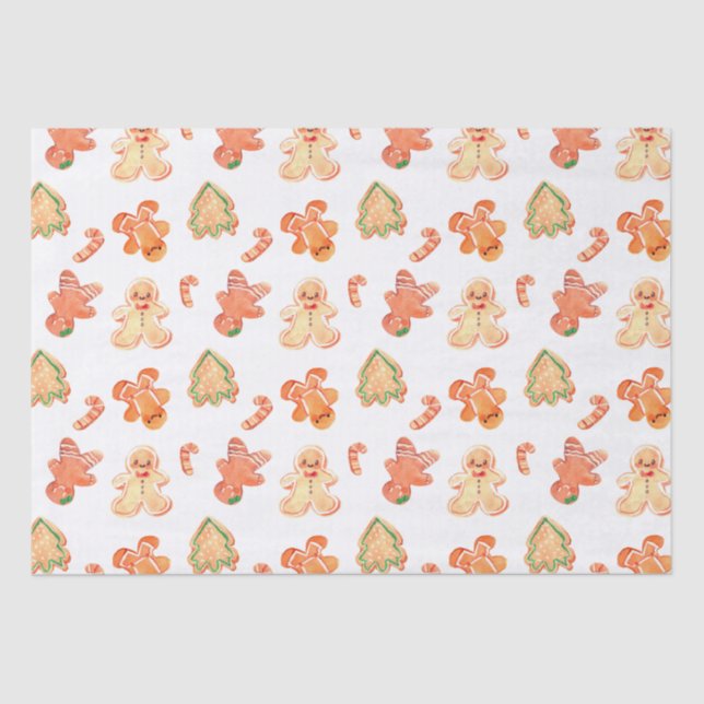 Gingerbread Tissue Paper (Front)