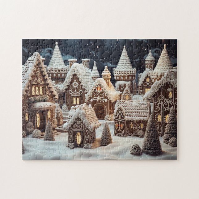 Gingerbread town  jigsaw puzzle (Horizontal)