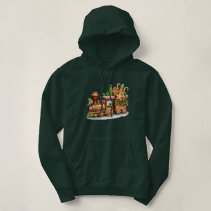 Gingerbread Train Holiday Women's Hoodie
