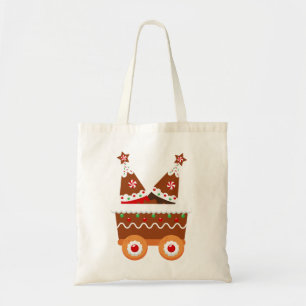 Gingerbread Train Tote Bag