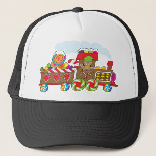 Gingerbread Train Trucker Hat