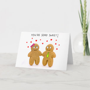 gingerbread valentines card