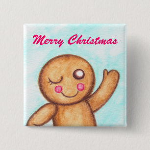 Gingerbread Wink Button