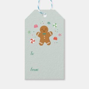 Gingerbread wishes gift tag